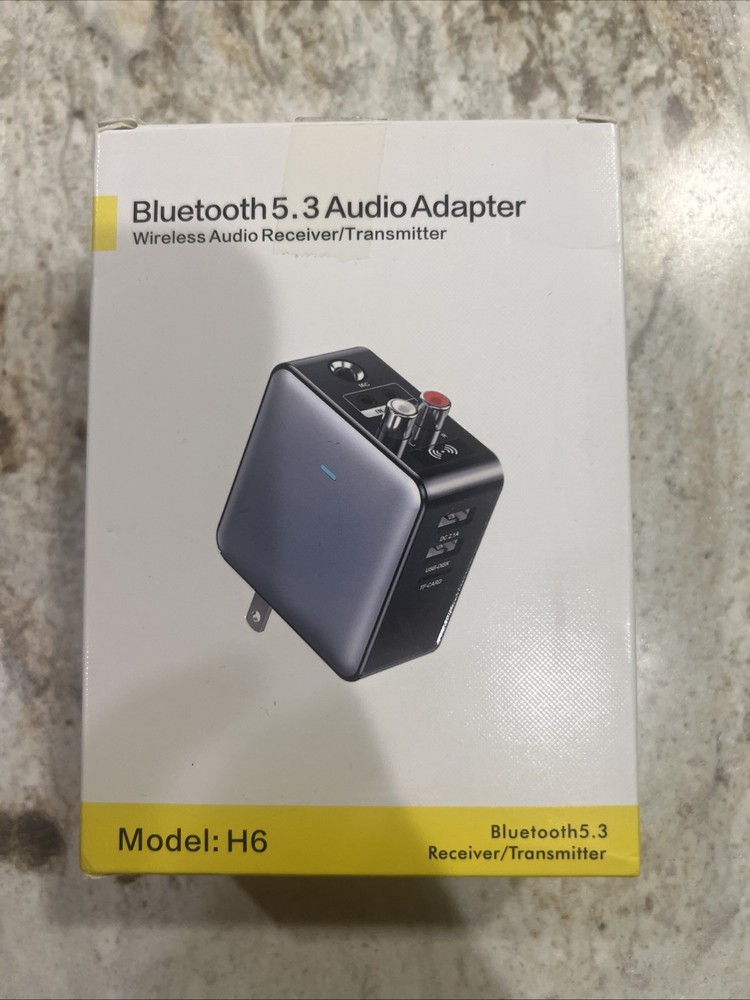 Bluetooth 5.3 Audio Adapter Stereo Wireless Receiver/transmitter. H6