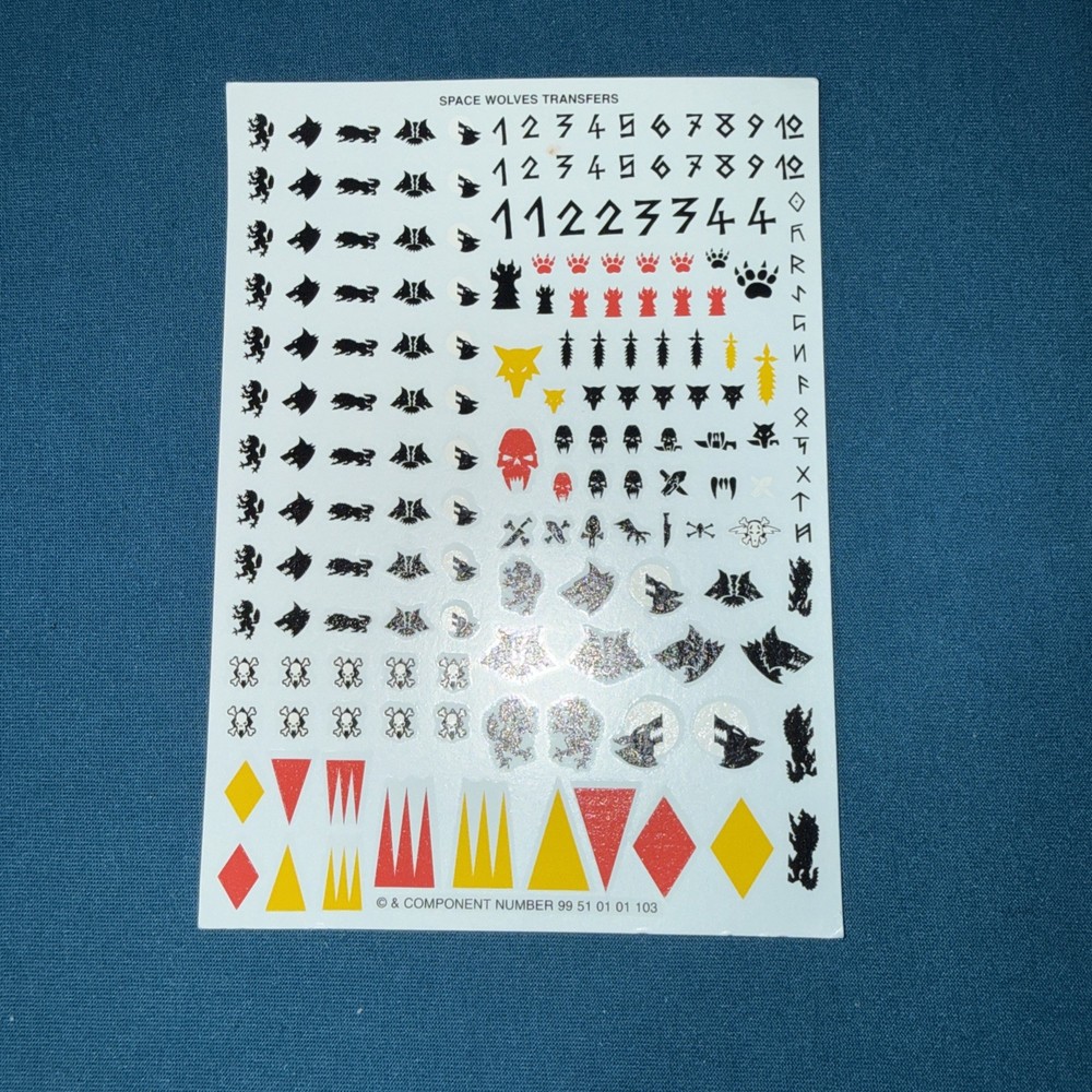 Transfers 40K Space Wolves Transfer Sheet Decals