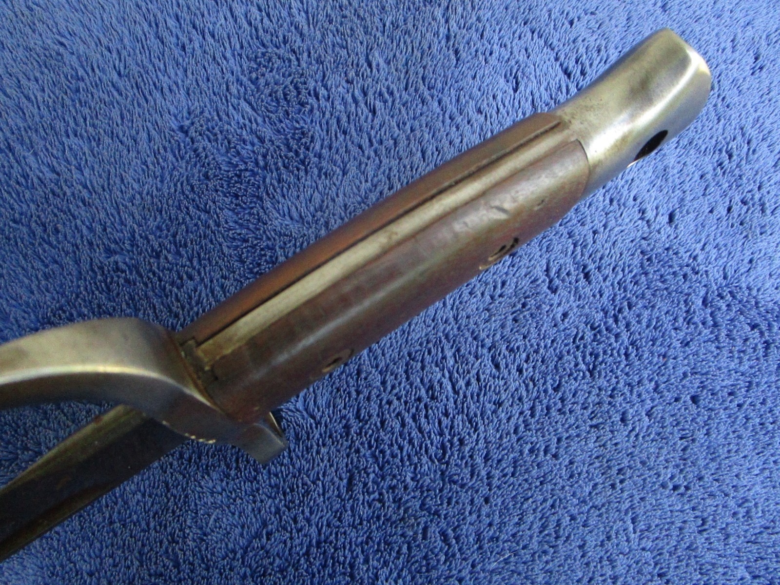 RARE ORIGINAL US MADE M1889 BELGIAN BAYONET AND SCABBARD MAKER HOPKINS AND ALLEN