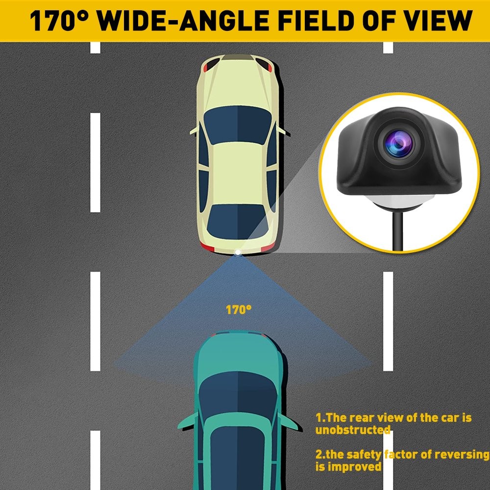 Car View Rear Auto Camera Parking Reverse Backup Camera Waterproof Universal