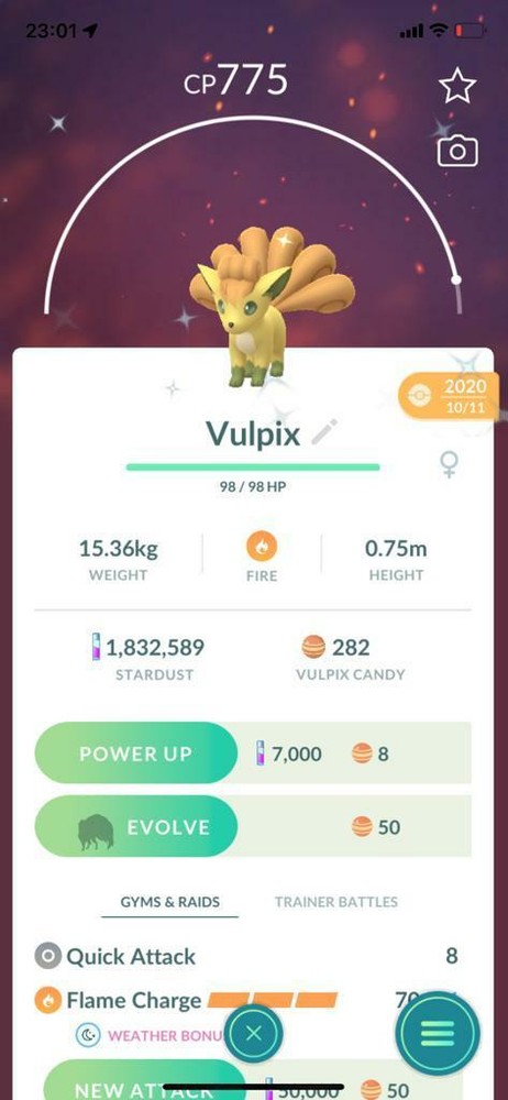 SHINY ✨ VULPIX!!! ✨ - PKMN GO!!! - NON REGISTERED!