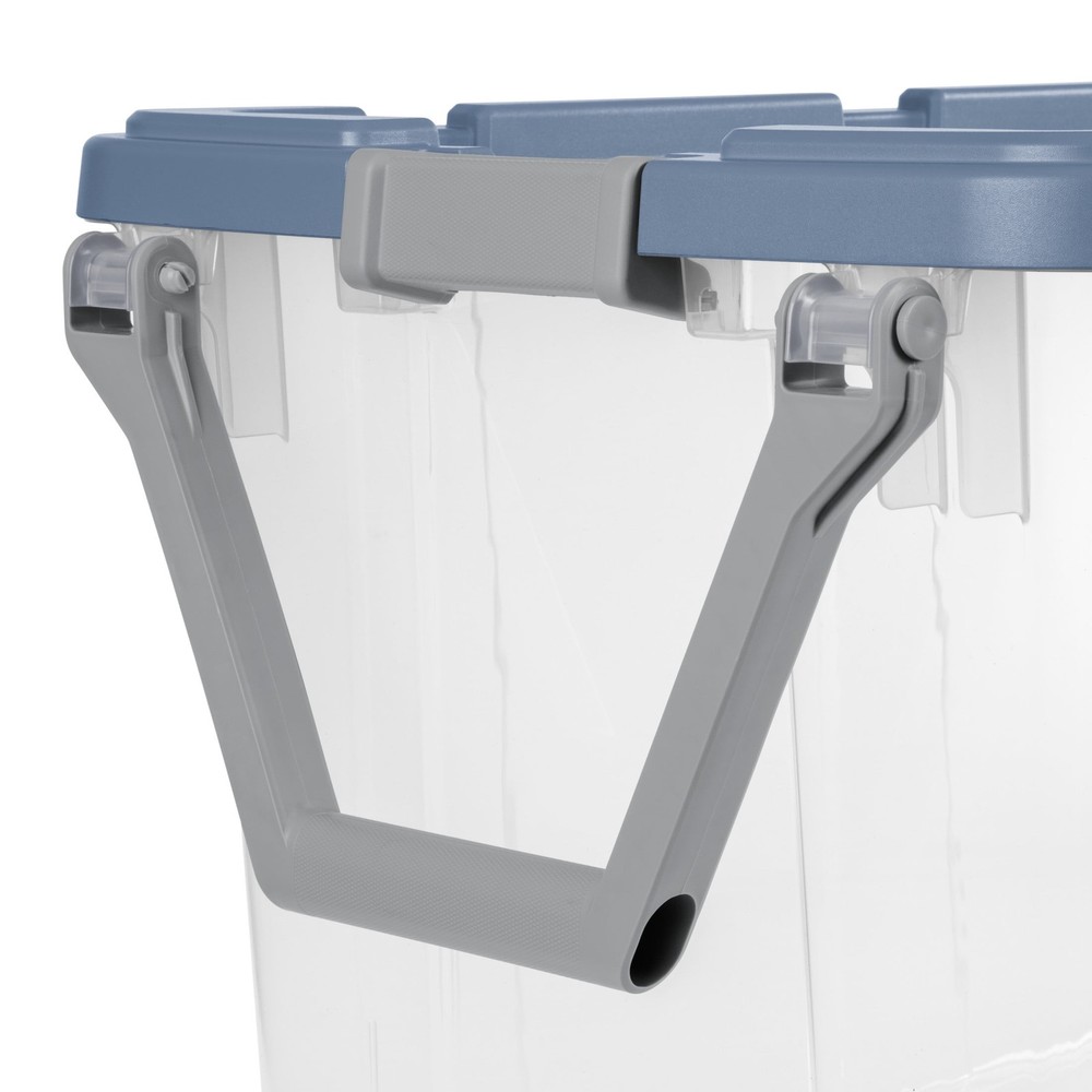 Sterilite 160 Quart Extra-Large Wheeled Storage Bin, Clear Storage Container