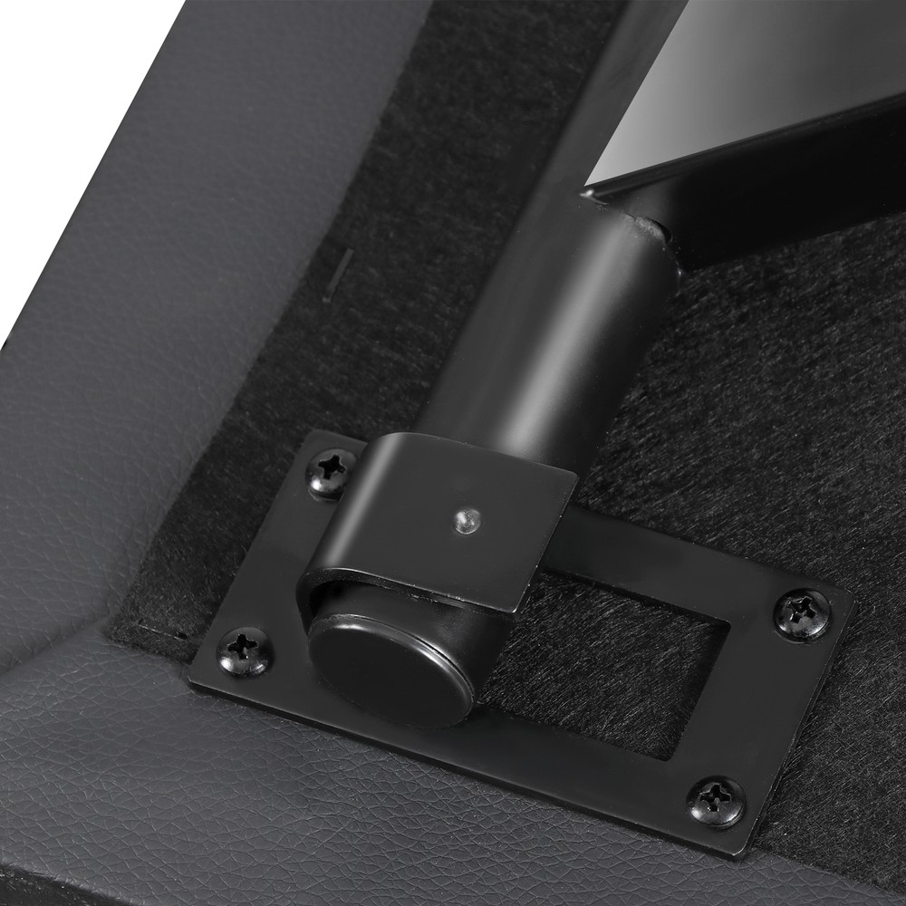 Adjustable Padded Keyboard Bench X-Style Folding Stool Piano Bench Black