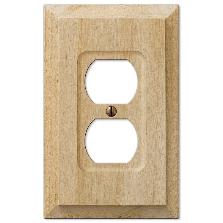 Baker Alder Unfinished Wood Switch Plate & Outlet Covers Wallplate