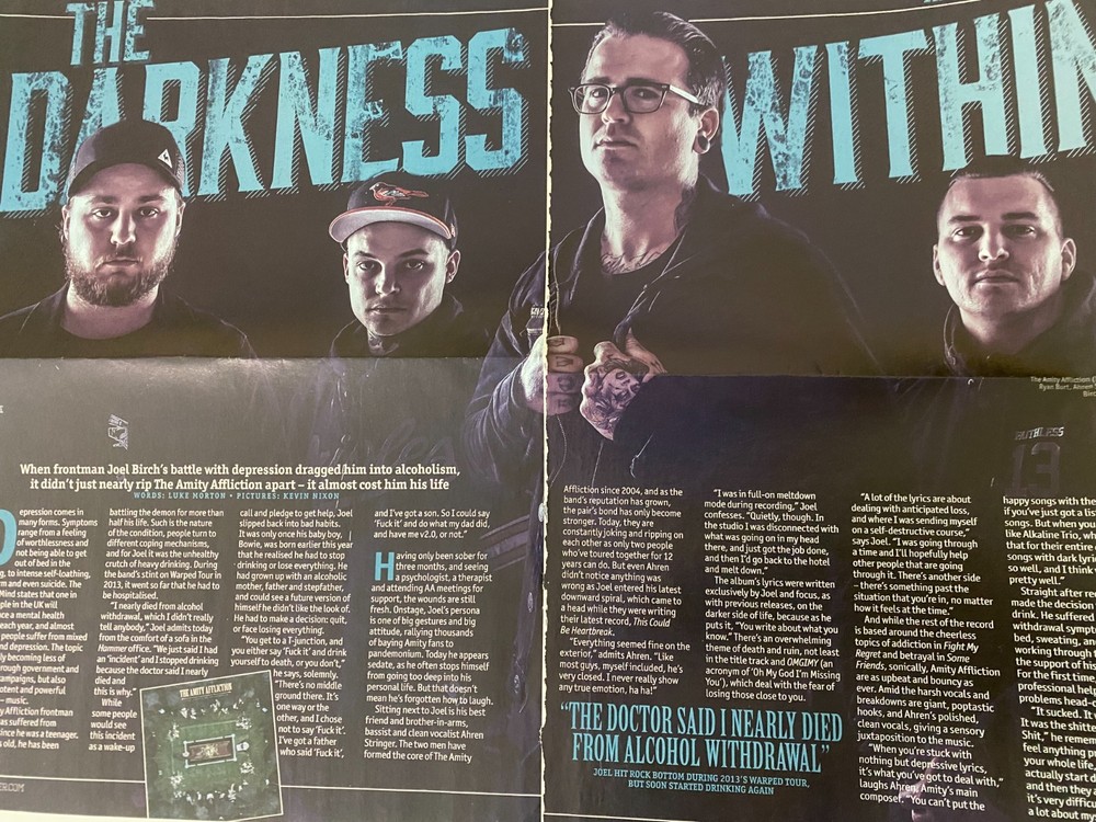 Amity Affliction, Two Page Vintage Clipping
