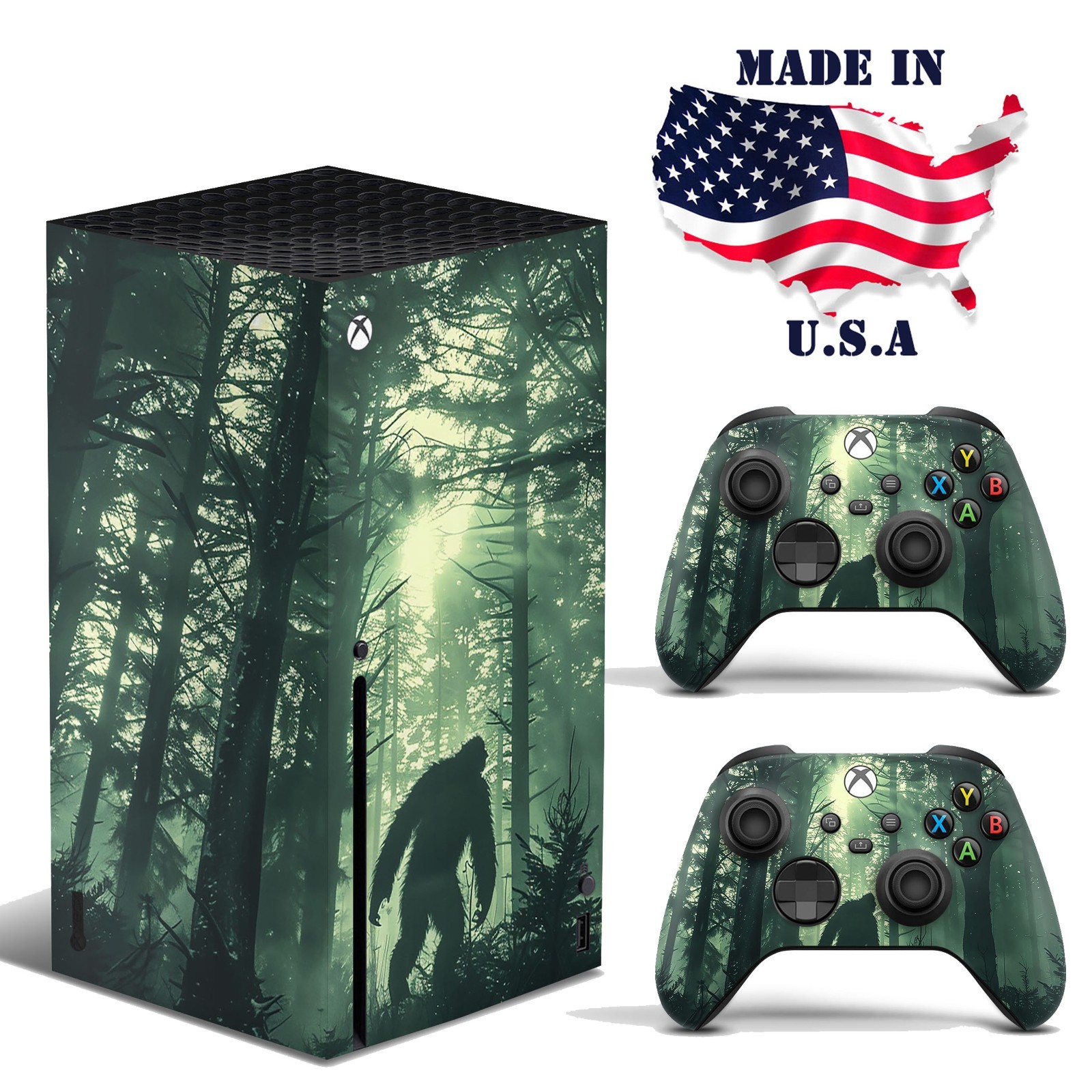Xbox Series X Console & Controller Vinyl Skin Wrap – Bigfoot