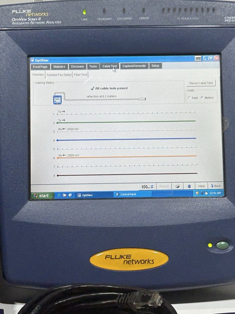 Fluke Network Optiview Series II Integrated Network Analyzer Excellent Condition