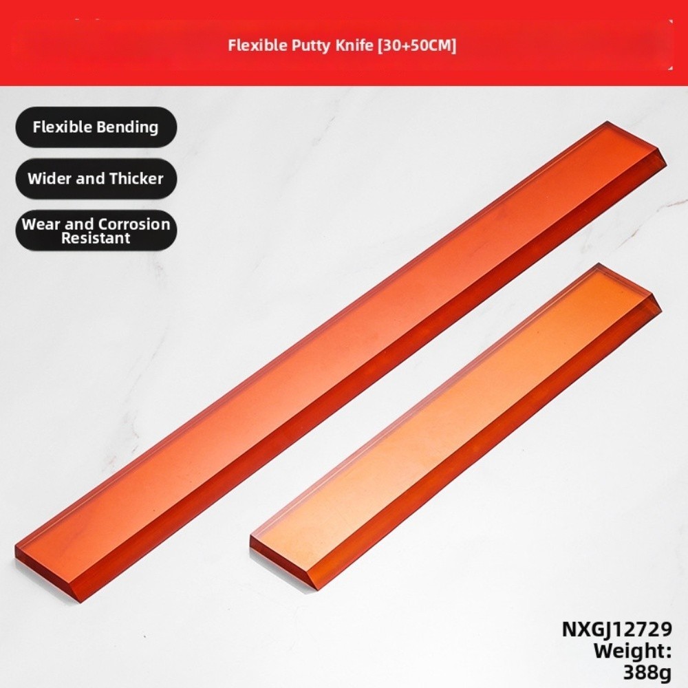 Flexible Plastic Putty Scraper for Curved Finishing Projects 30cm 50cm