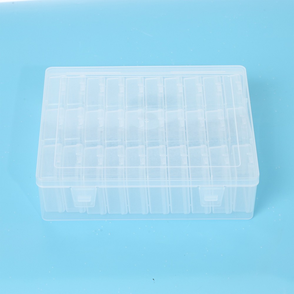 30Pc Transparent Small Bead Organizers Storage Cases and 1Pc Large Outer Box