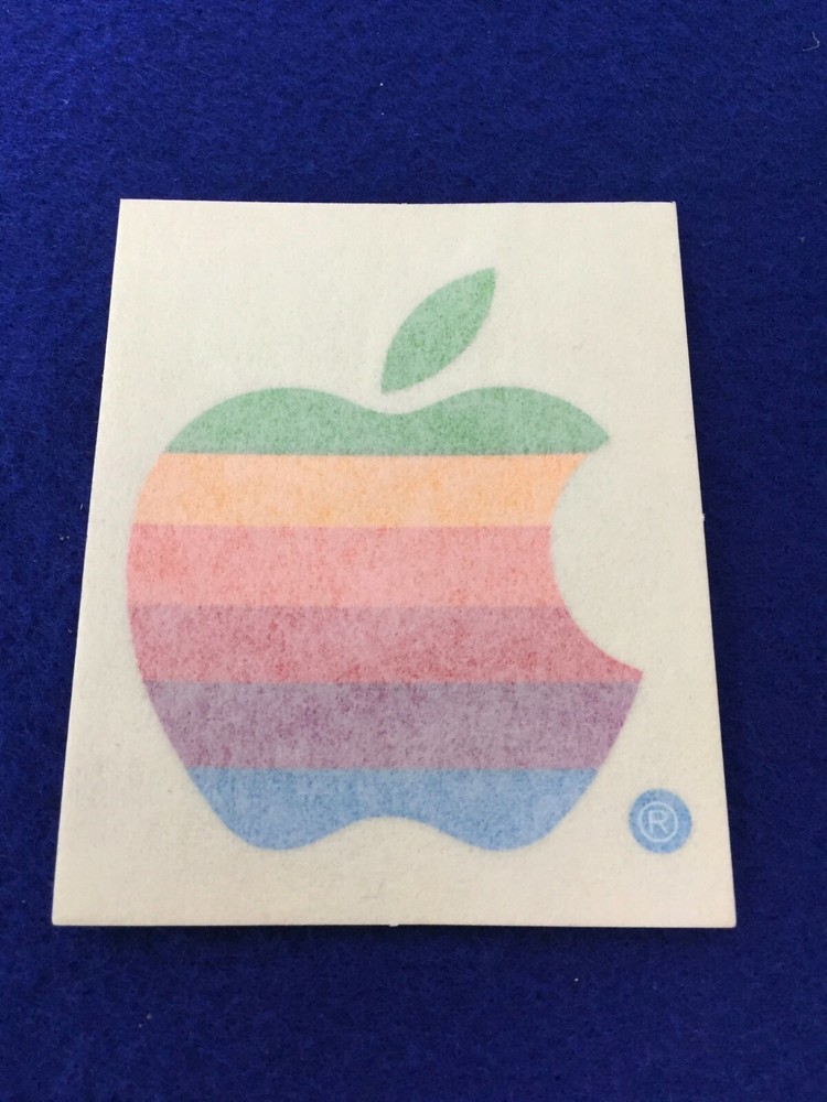 Very Rare Vintage 1990s 3" Apple Window Decal.