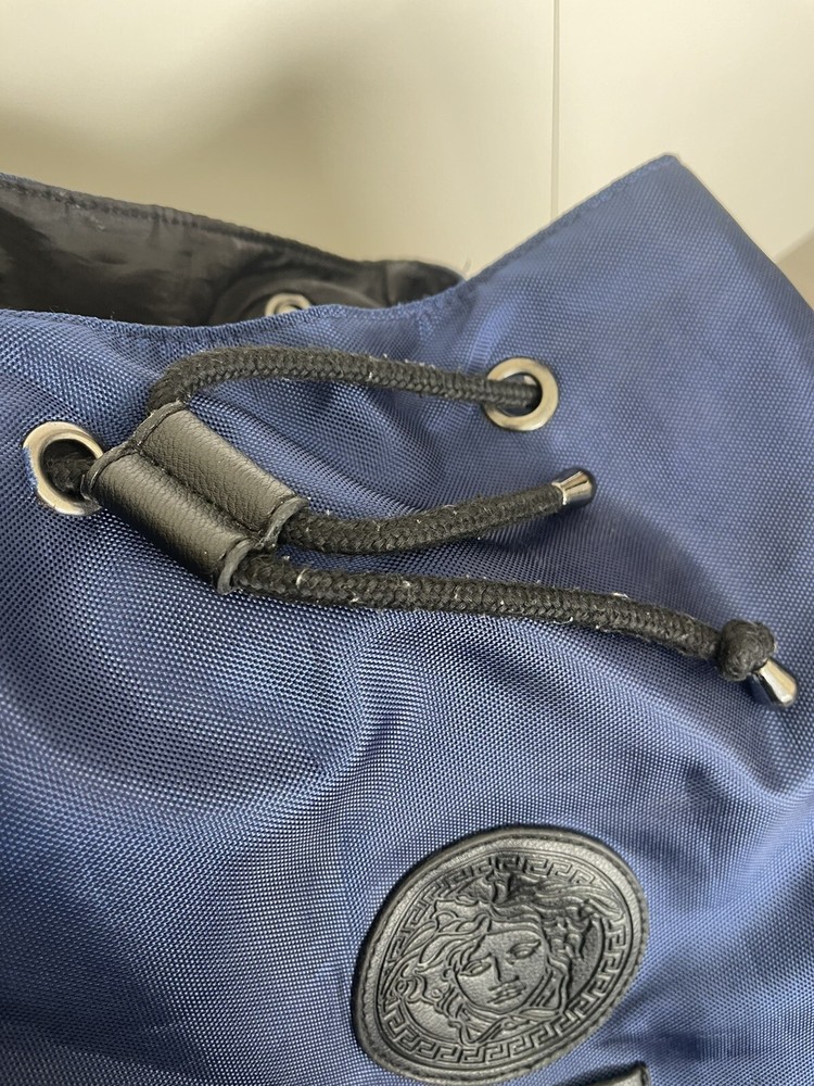 Versace Blue & Black Backpack