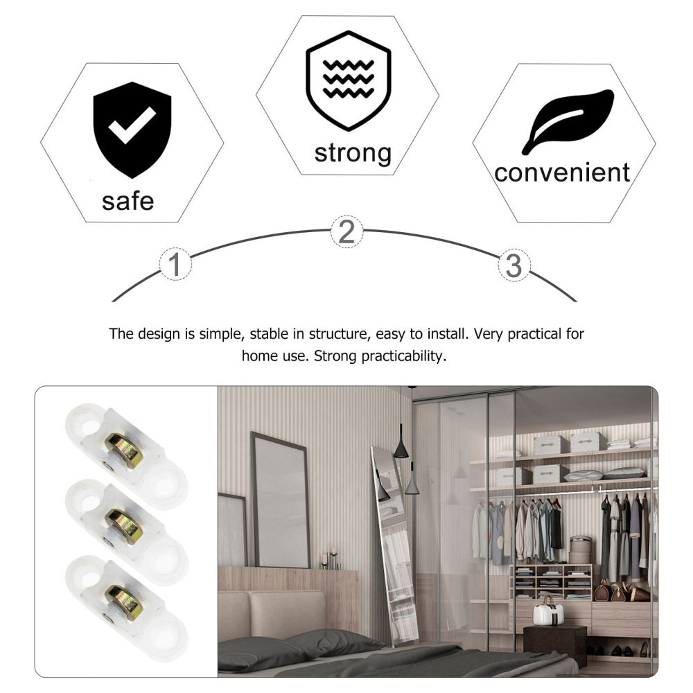 20 Pcs Door Rollers Replacement Sliding Door Rollers