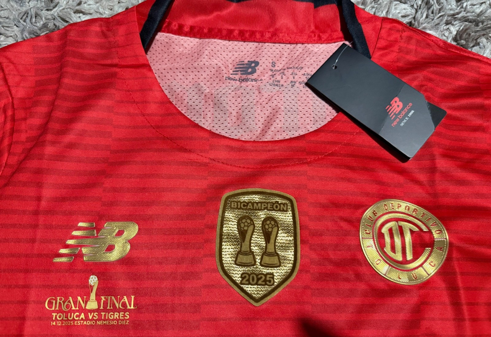 Toluca F.C 2025/26 BICAMPIÒN Home S-4X PLEASE READ DESCRIPTION