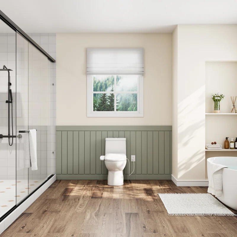 HOROW elongated Bidet smart Toilet Seat With Heated and Dryer Warm Water Flush