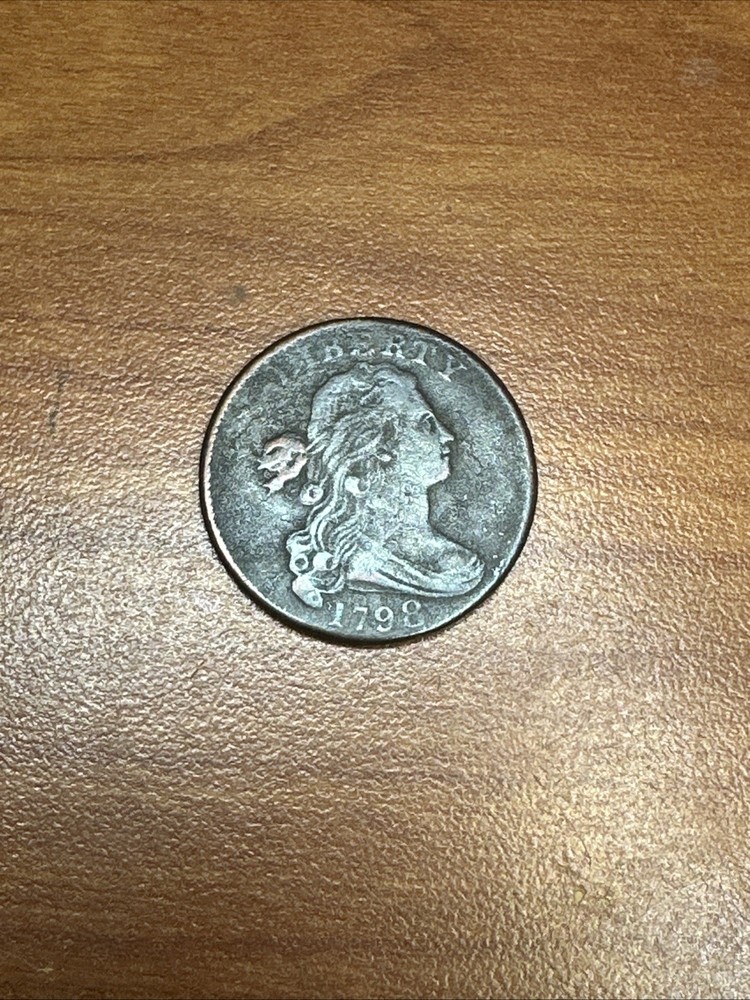 1798 Draped Bust Large Cent 1c 2nd Hairstyle