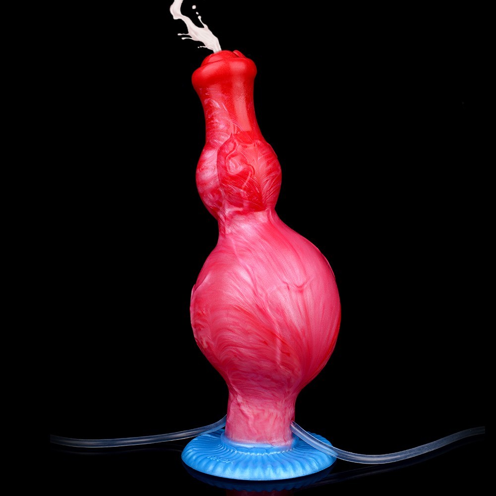 Inflatable Ejaculating Dildoe Realistic Squirting With Suction Cup Use Lubricate