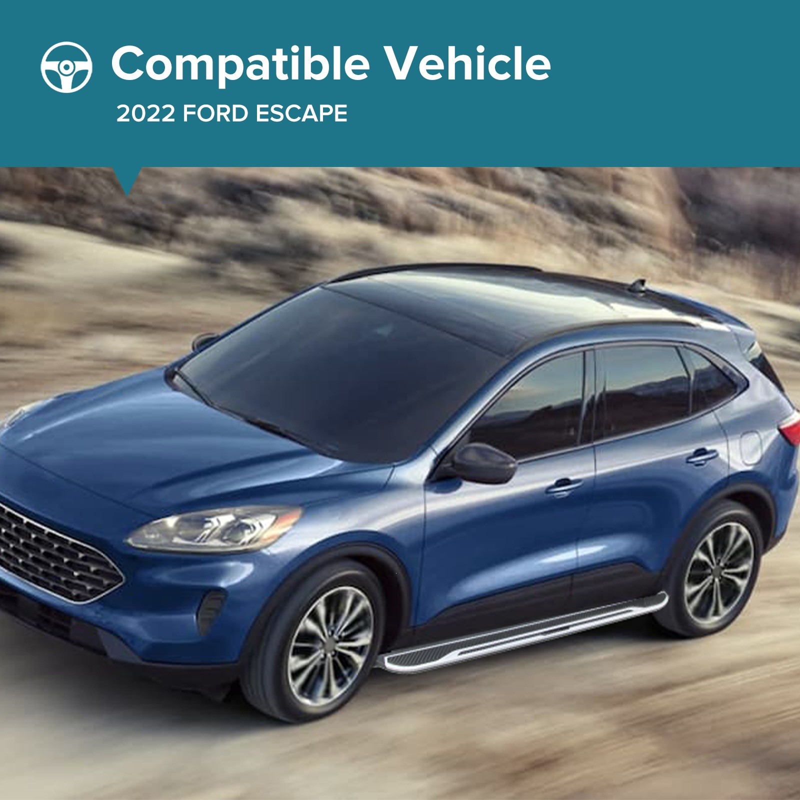 Running Boards Side Step Pedal Nerf Bar Fits For 2020-2025 Ford Escape