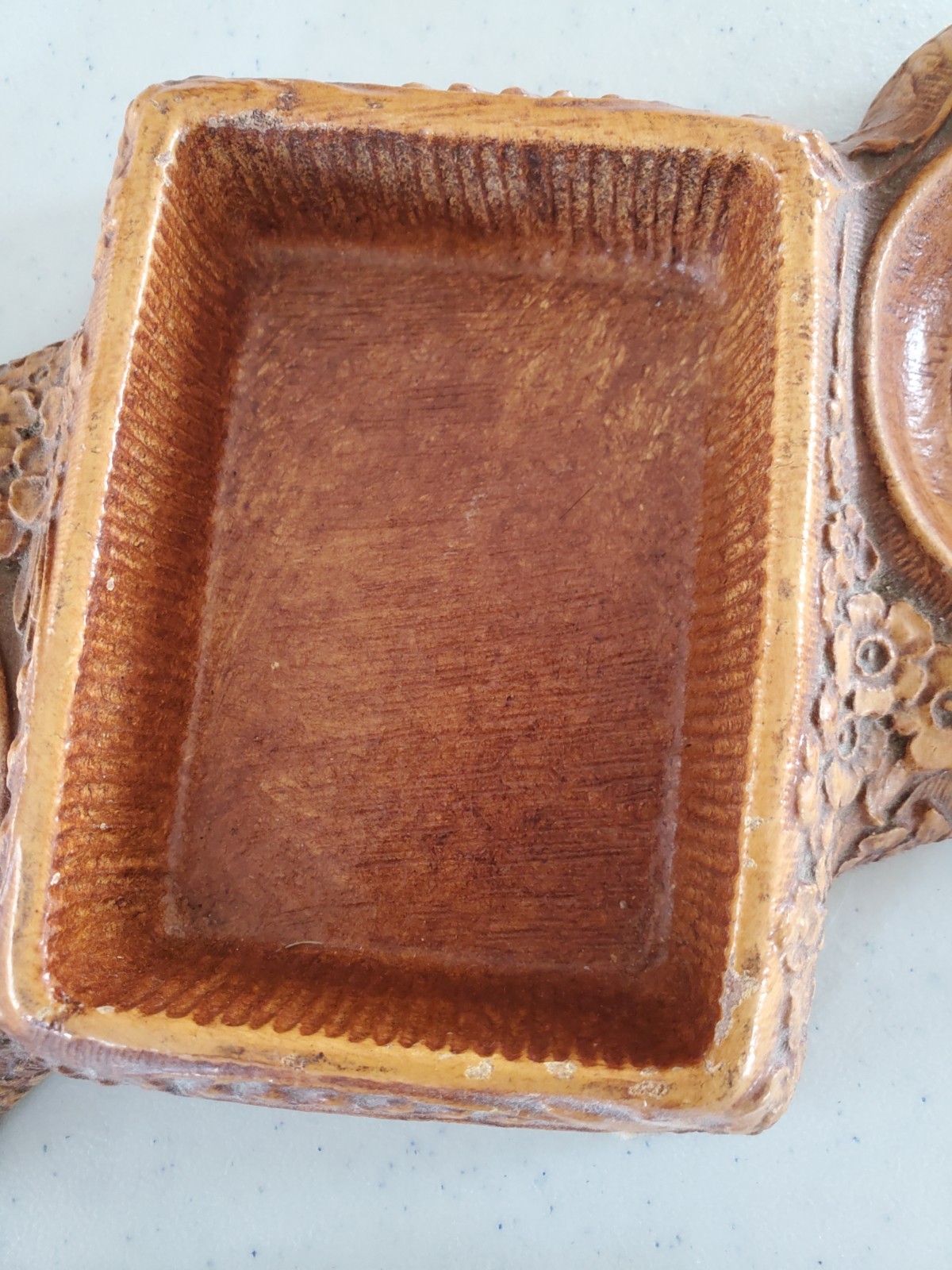 Vintage Syroco Indian & Horse Double Ashtray & Cigarette Box 1930s-40s Rare B5