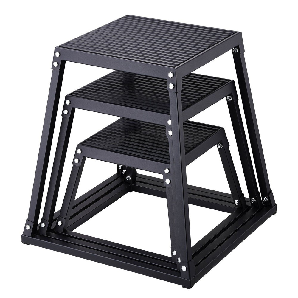 Versatile 12/18/24in Jump Platform Stackable Design Full-Body Workout Equipment