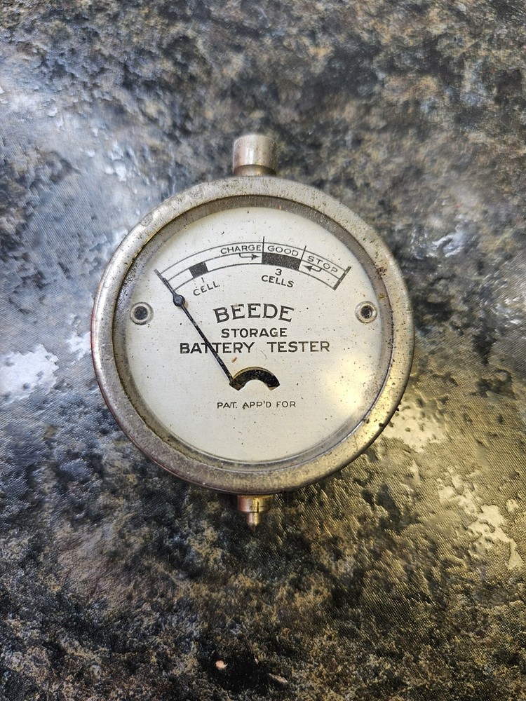 Vintage BEEDE Storage Battery Tester *UNTESTED* (B272)
