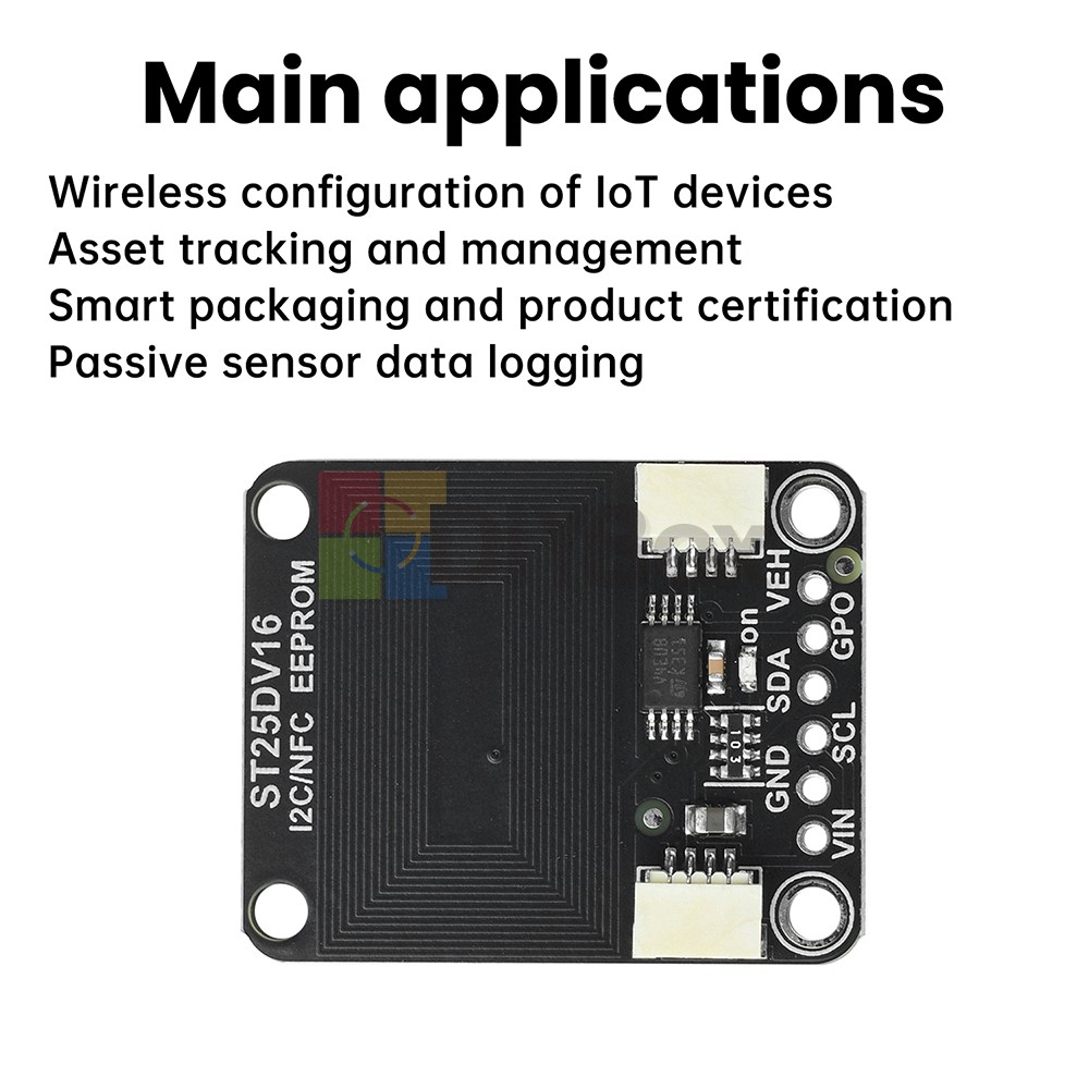 ST25DV16K I2C RFID Dynamic Tag Module RF Module Compatible with STEMMA QT/Qwiic
