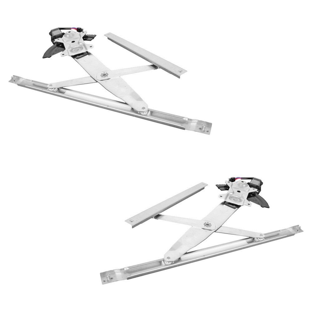 Power Window Regulator Set For 1995-2005 Chevy Cavalier Front with Motor Coupe