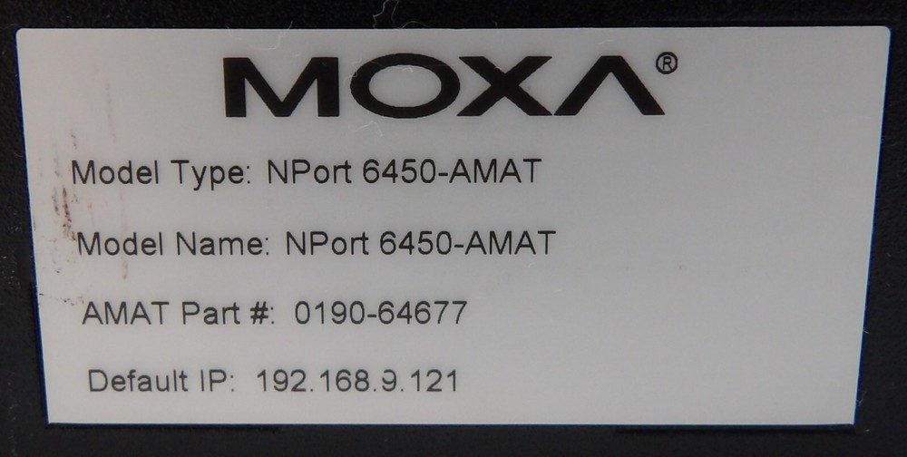 Moxa NPort 6450-AMAT Secure Device Server Module Working