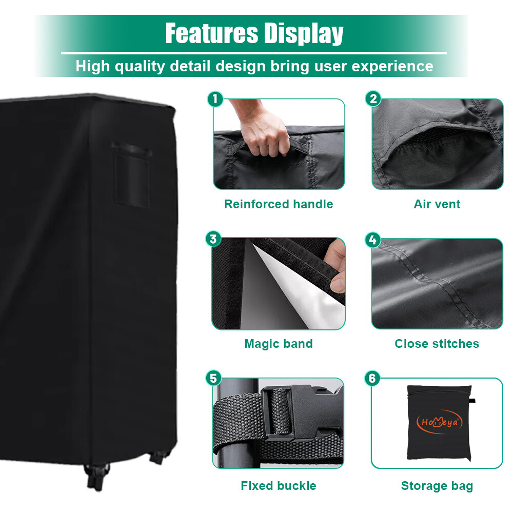 8FT Firewood Log Rack Cover Waterproof Heavy Duty Outdoor Wood Holder Protector