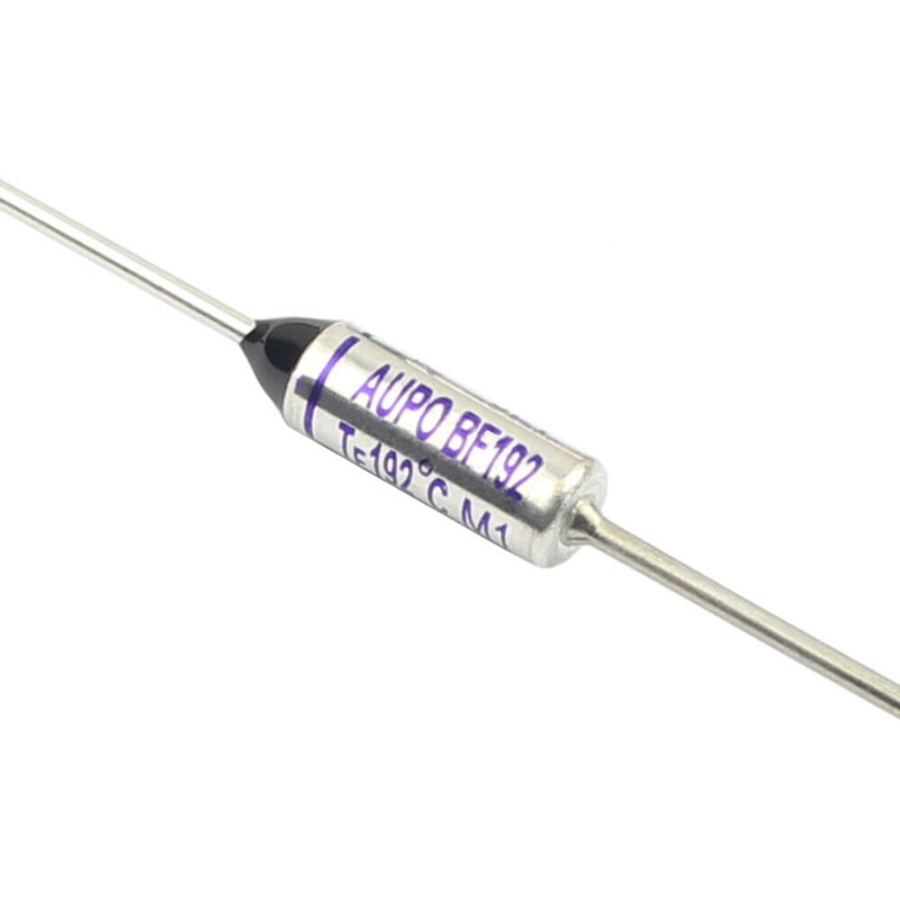 2Pcs AUPO Thermal Fuse Links BF192 Axial Lead TF Cutoff 192℃ 192C 250V 10A