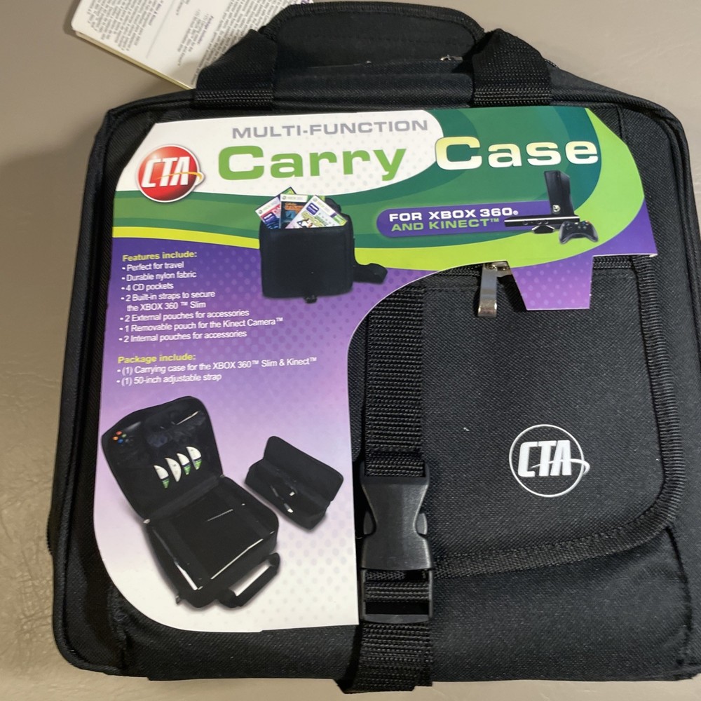 CTA Hard Compact Travel Carry Case Black