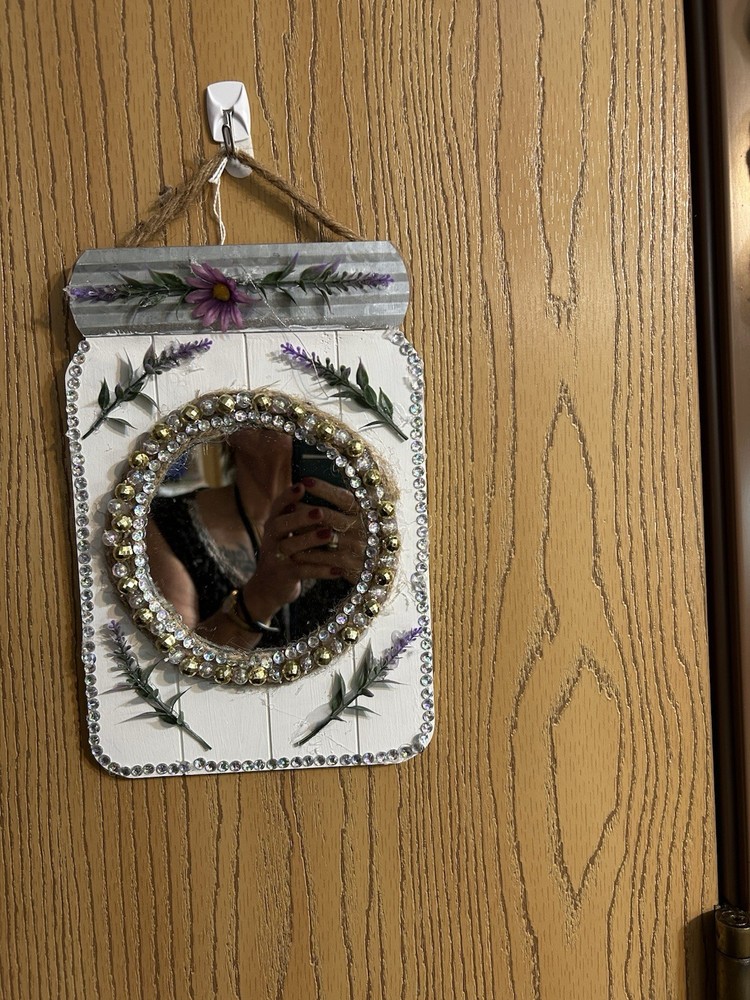 Jar Shaped Mirror Wall Hanging