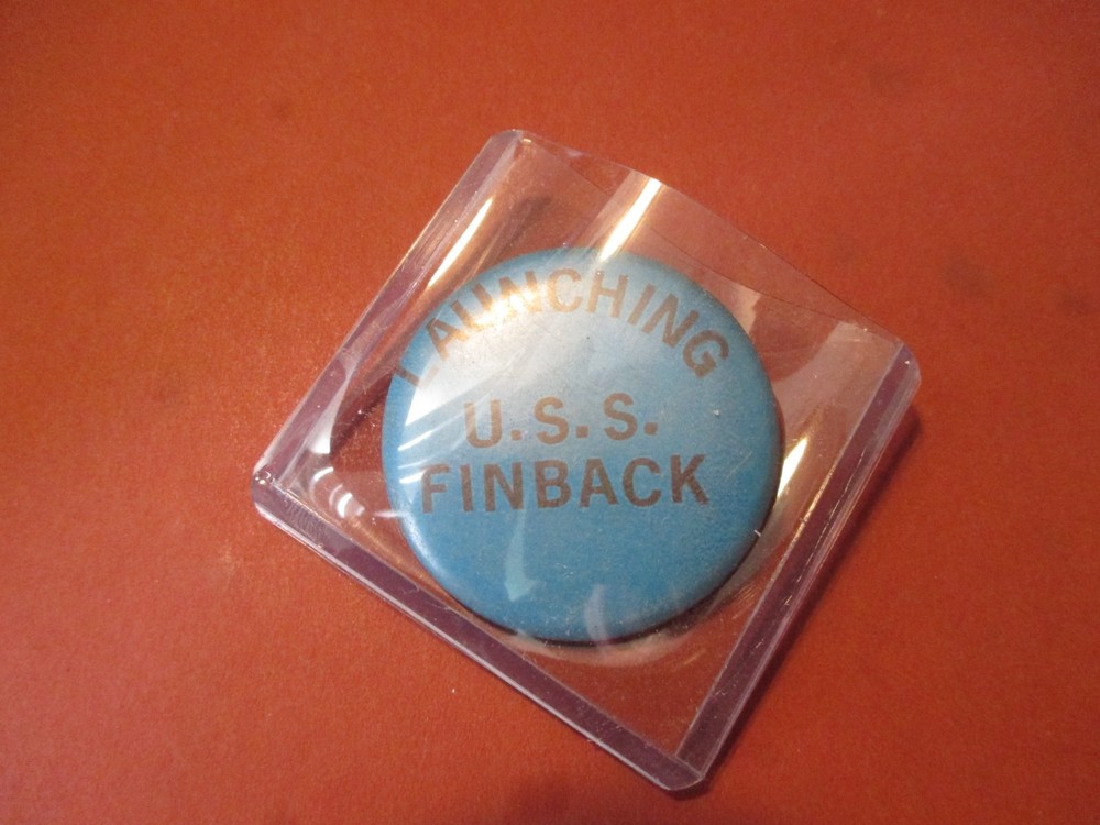 ORIGINAL WWII US HOMEFRONT USS FINBACK SS-230 SUBMARINE LAUNCHING PIN