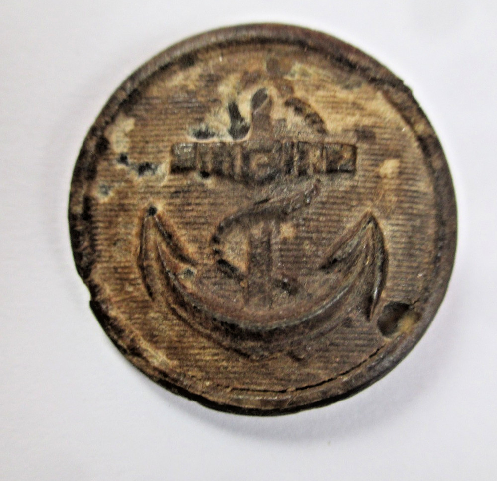 RARE - WW2 GERMAN 'KRIEGSMARINE' NAVY BUTTON --