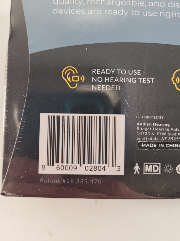 Audien ATOM PRO 2 Wireless Rechargeable OTC Hearing Aids