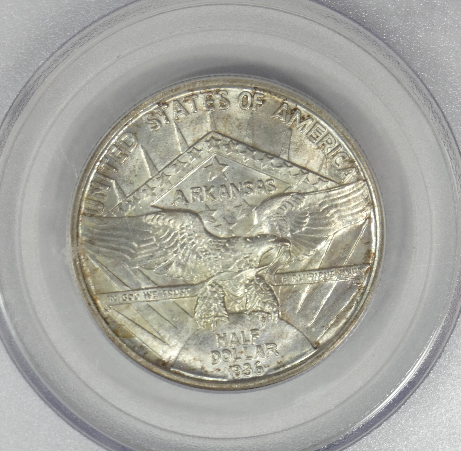 1936 Arkansas Centennial Robinson Silver Commemorative Half Dollar PCGS MS 65