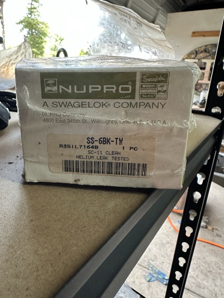 Nupro High Purity Valve SS-6BK-TW