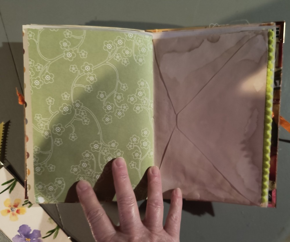 junk journal handmade garden theme