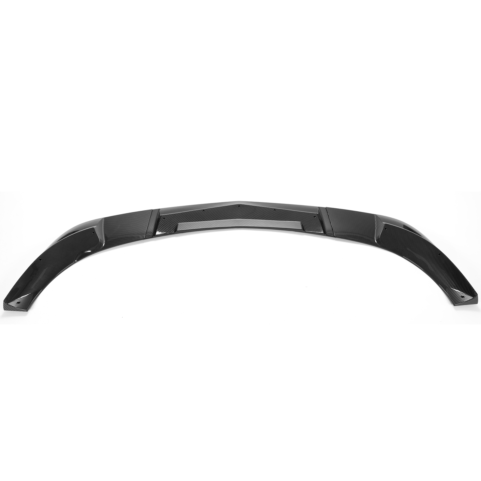 HECASA For 05-13 Corvette C6 Base Front Lip Splitter ZR1 Style Carbon Fiber Look