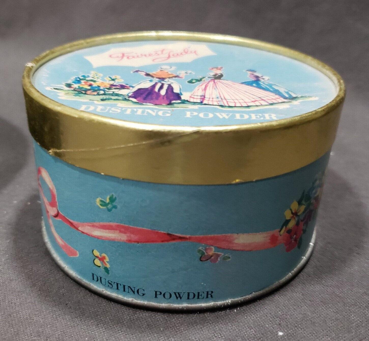 Vintage Dusting Powder Boxes Lot of 5 Advertising Vanity Collectibles 1940s 50s