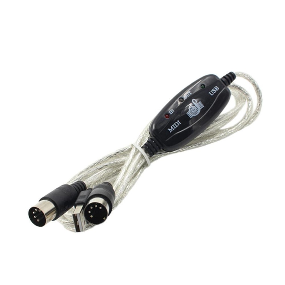 USB MIDI Cable Interface MIDI Converter/Adapter for Keyboard