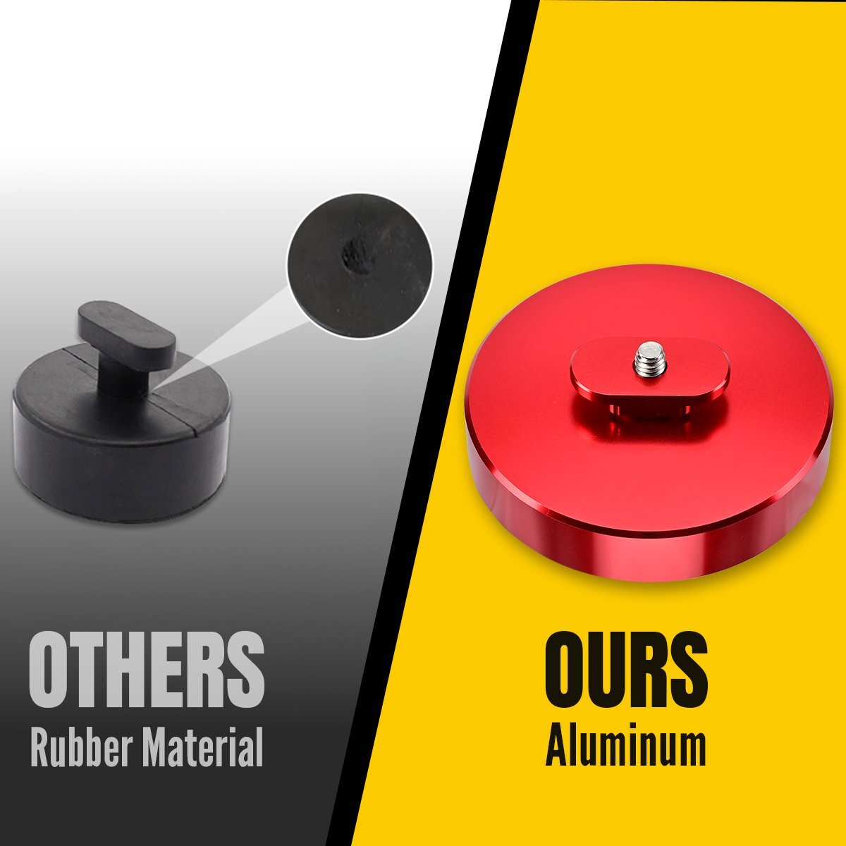 For Corvette C5 C6 C7 C8 Z06 ZR1 Red Leave In Lift Jack Pads Jacking Pucks USA