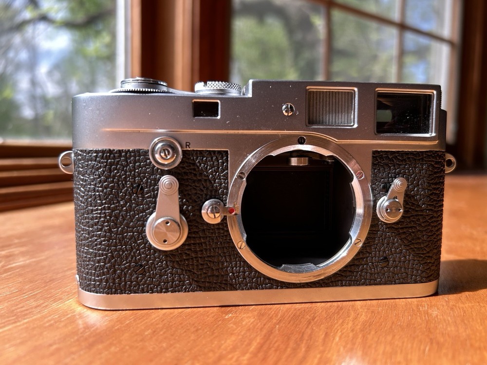 Leica M2 1958 Rangefinder Camera Body Silver Button Rewind with Self Timer