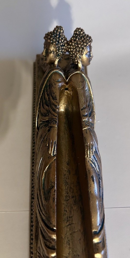 Bronzed Buddha Double Sided Incense Burner