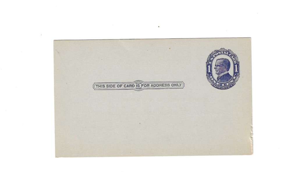U.S. Mint Postal Card - preprinted message Knickerbocker Club
