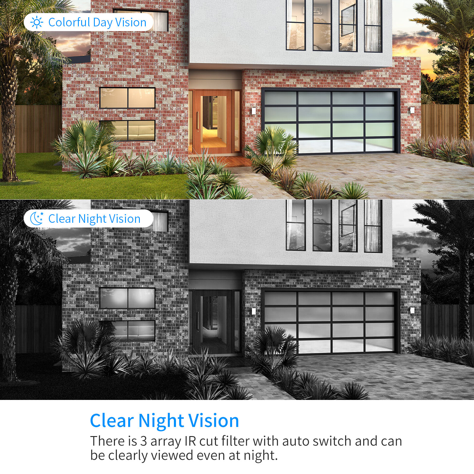 Hiseeu 5MP 10inch Monitor 10Ch NVR 5G WiFi Security Camera System 1/3TB HDD Lot