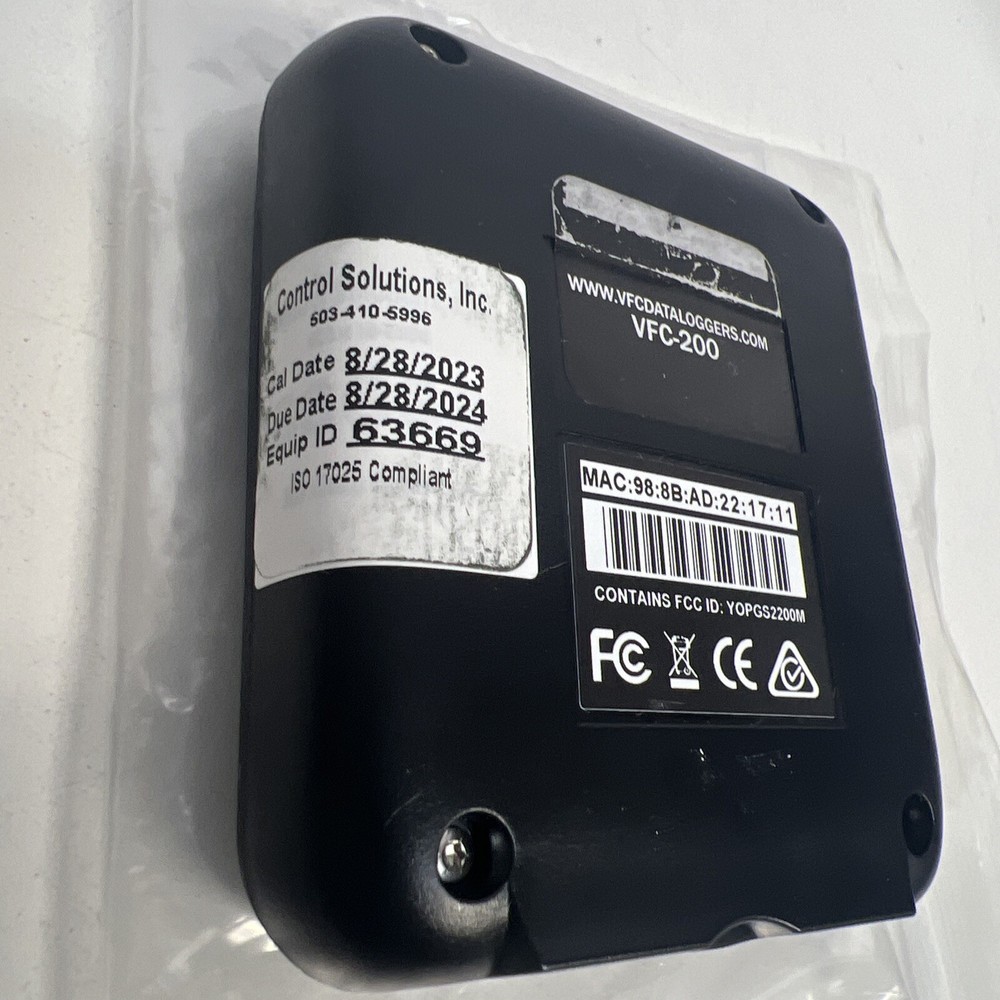 VFC Data Loggers VFC200, VFC-200 WiFi Temperature and Humidity Data Logger