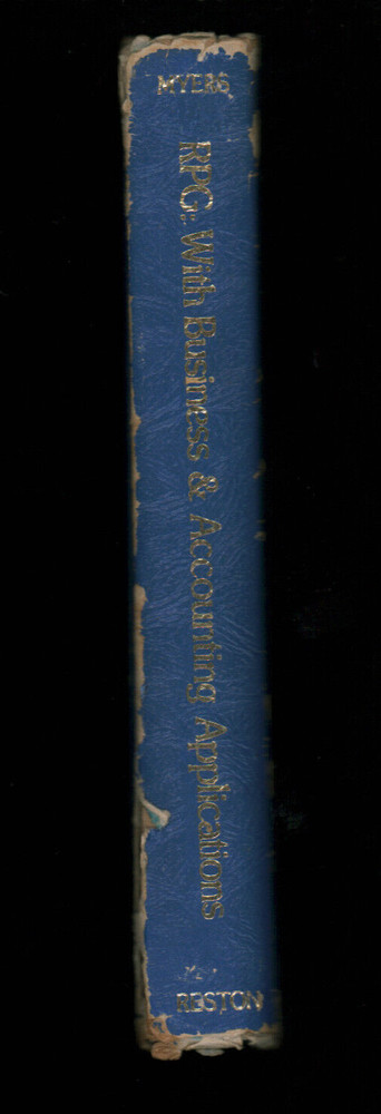 RPG Programming Language Book 1974 - With Business & Accounting Applications
