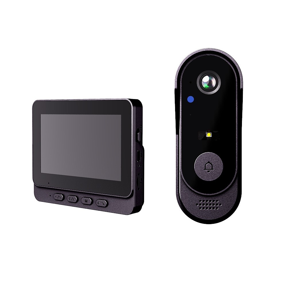 Smart Visual Intercom Video Doorbell PIR Motion + Wireless Chime+WIFI Cloud Save