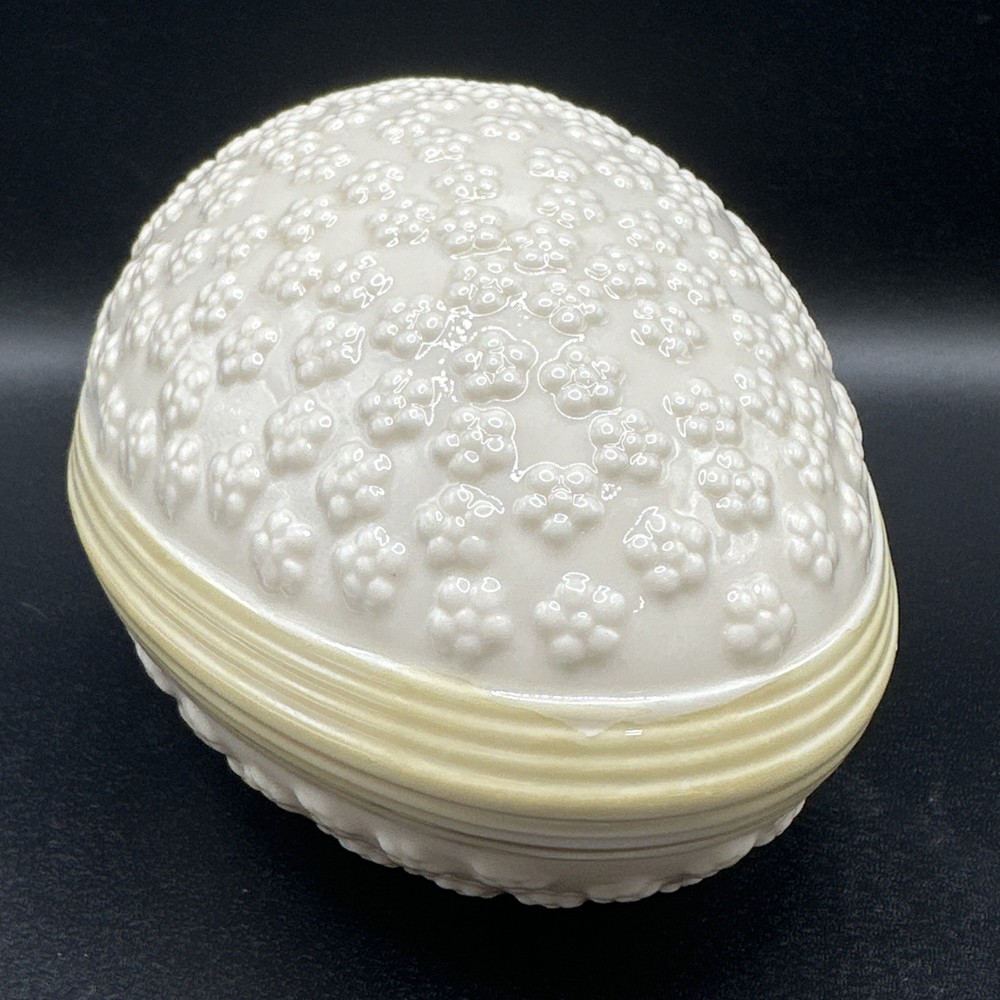 Large 5" Vintage Belleek Easter Egg