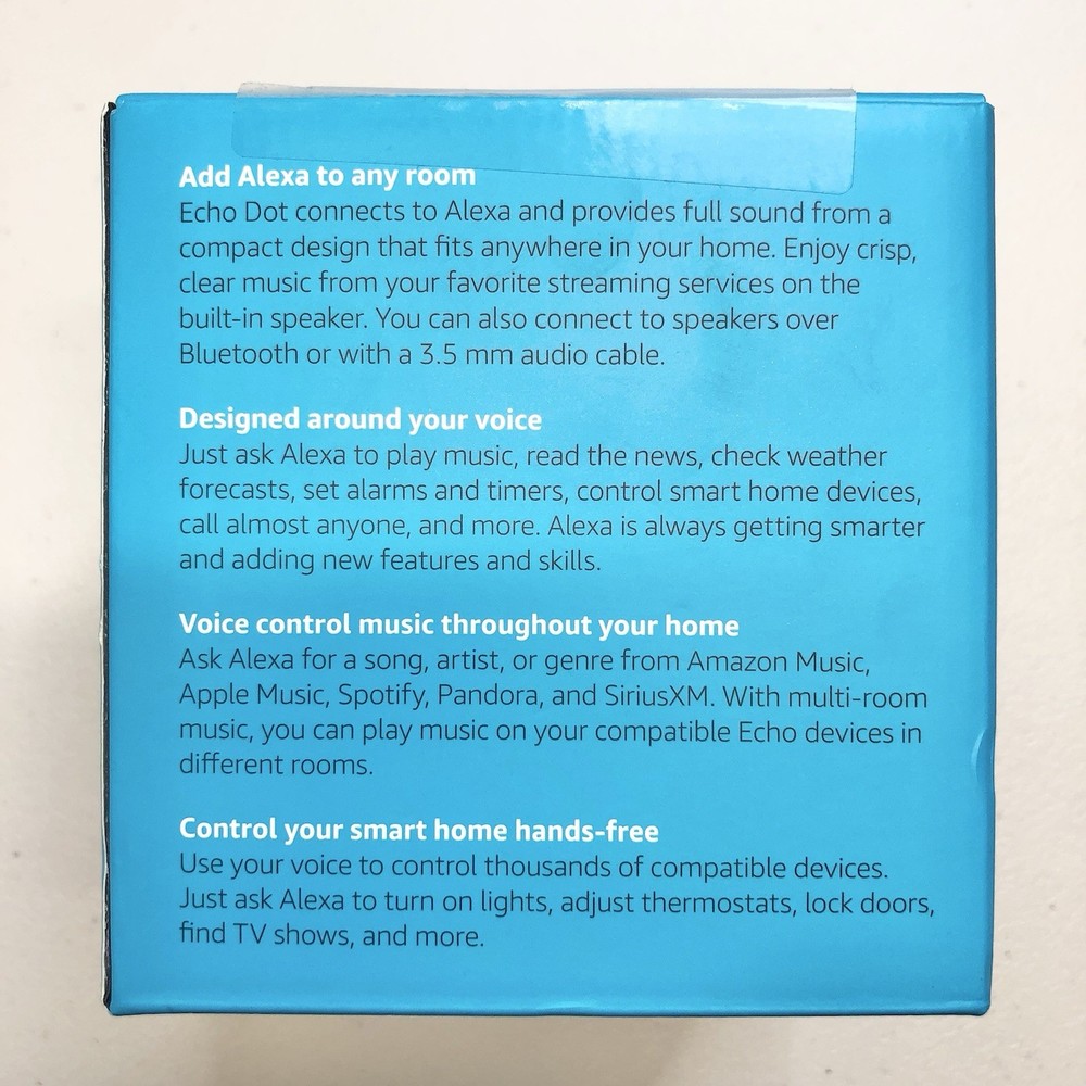 Amazon Echo Dot (3rd Gen) Gray Smart Speaker Alexa Bluetooth Wi-Fi Voice Control